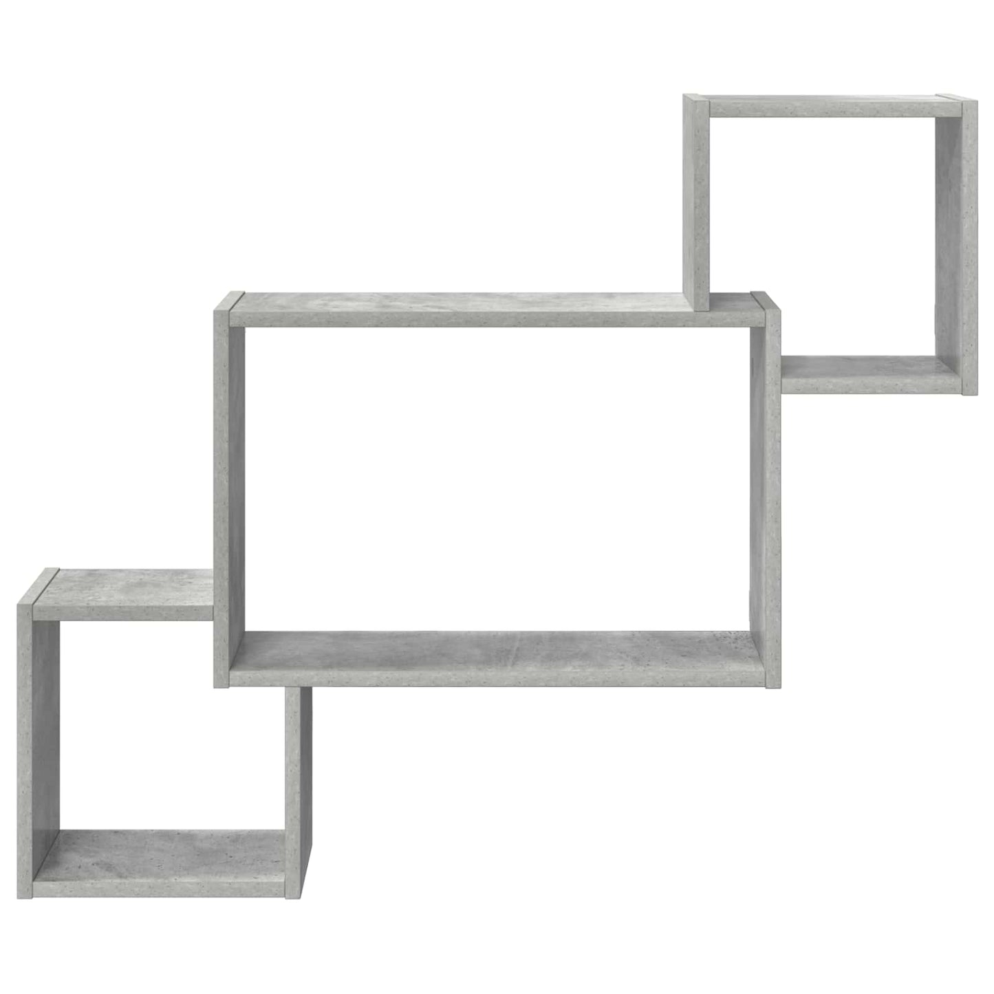 Wall Shelf Wall-Mounted Grey 91.5 x 15 x 76 cm Engineered Wood
