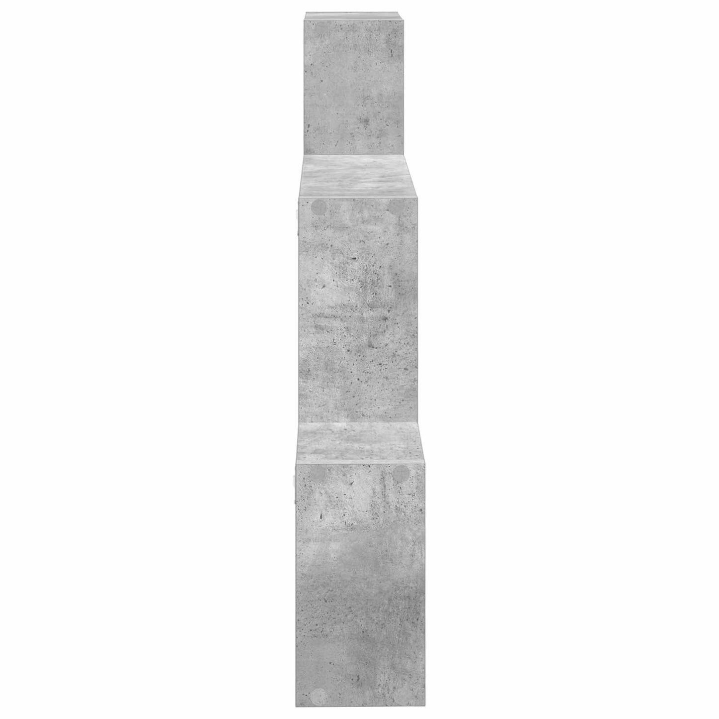 Wall Shelf Wall-Mounted Grey 91.5 x 15 x 76 cm Engineered Wood