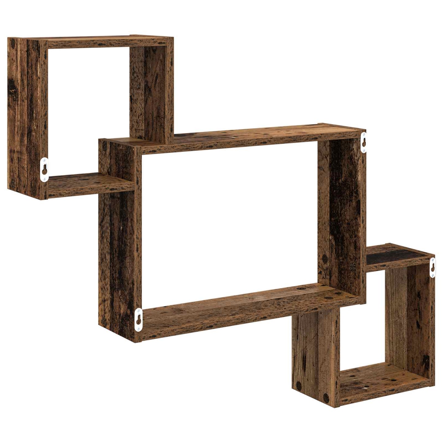 Wall Shelf Wall-Mounted Brown 91.5 x 15 x 76 cm Engineered Wood