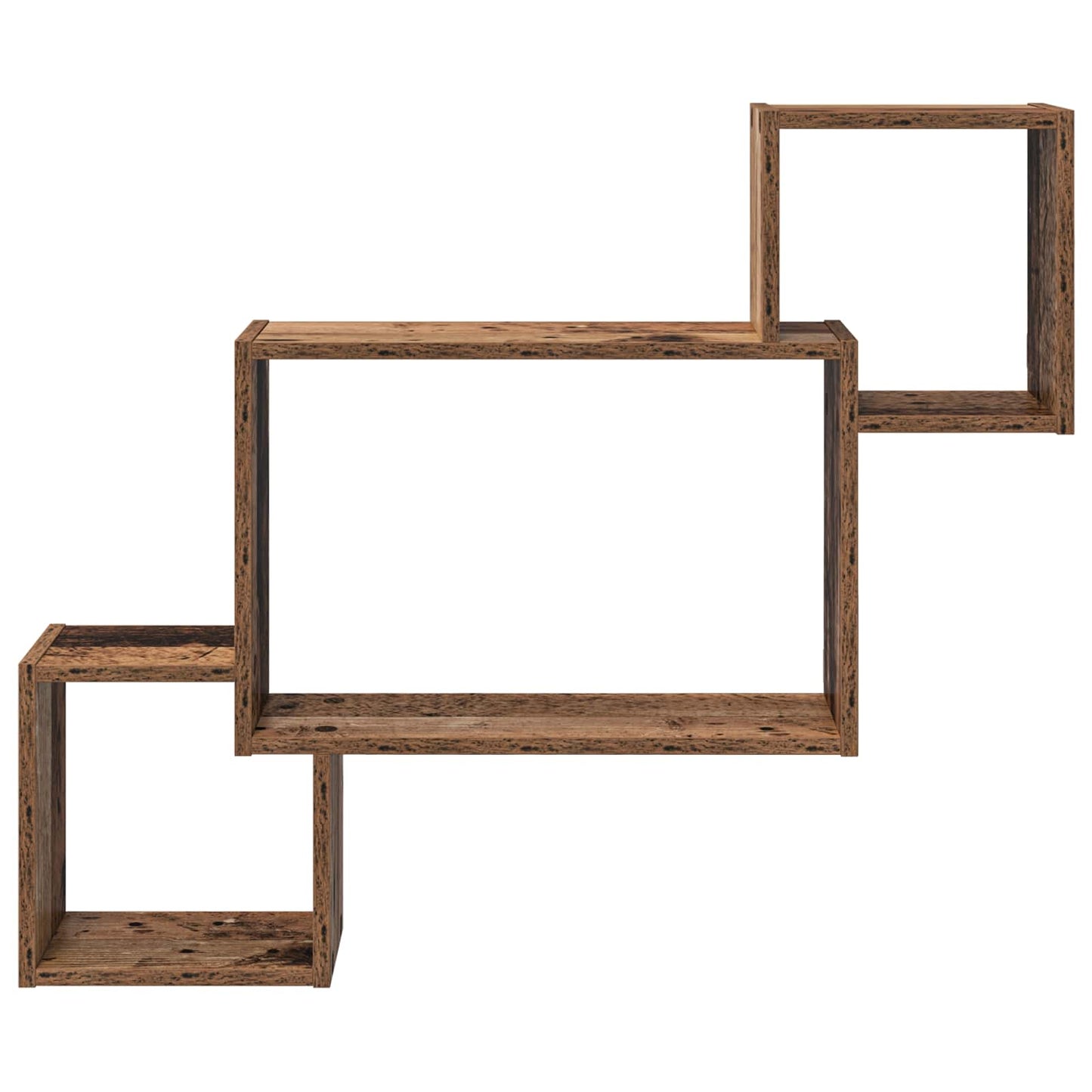 Wall Shelf Wall-Mounted Brown 91.5 x 15 x 76 cm Engineered Wood