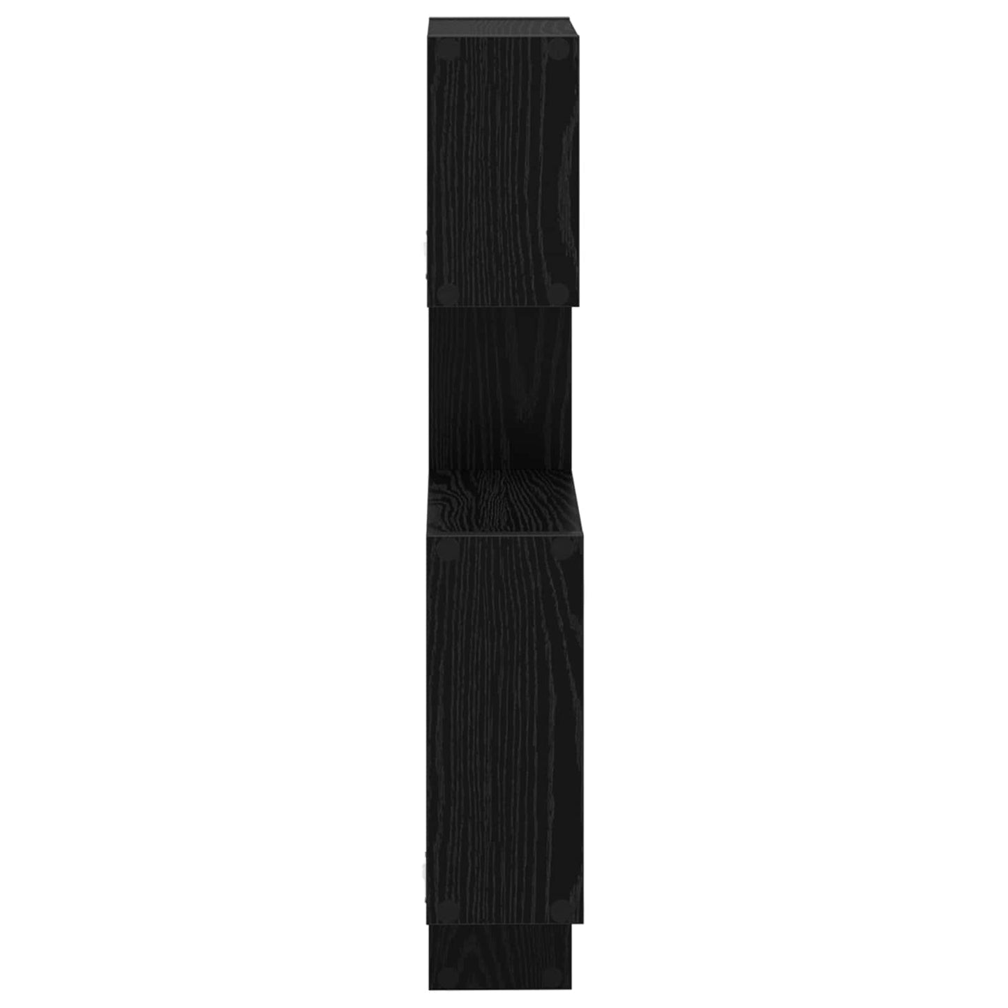 Wall Cube Shelves Wall-Mounted Black 64 x 13.5 x 91.5 cm