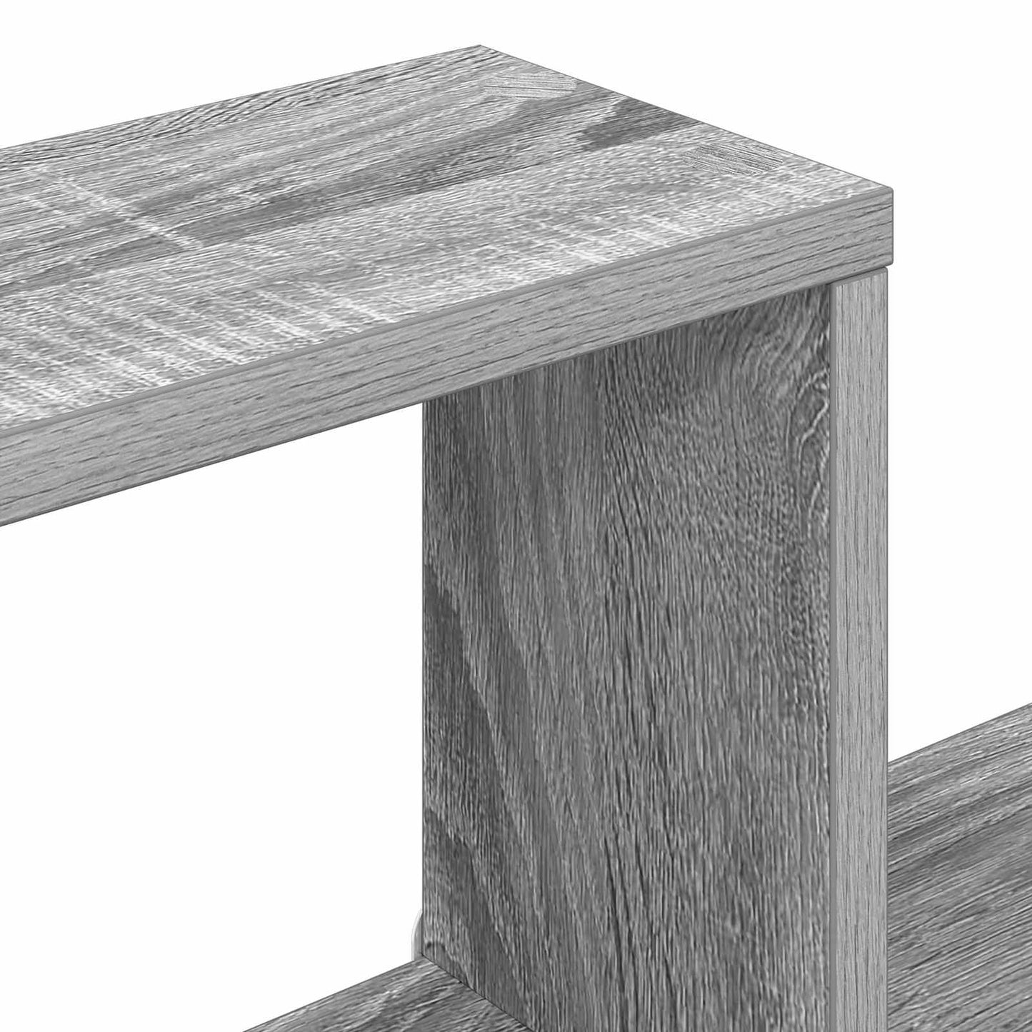 Wall Cube Shelves Wall-Mounted Grey 64 x 13.5 x 91.5 cm