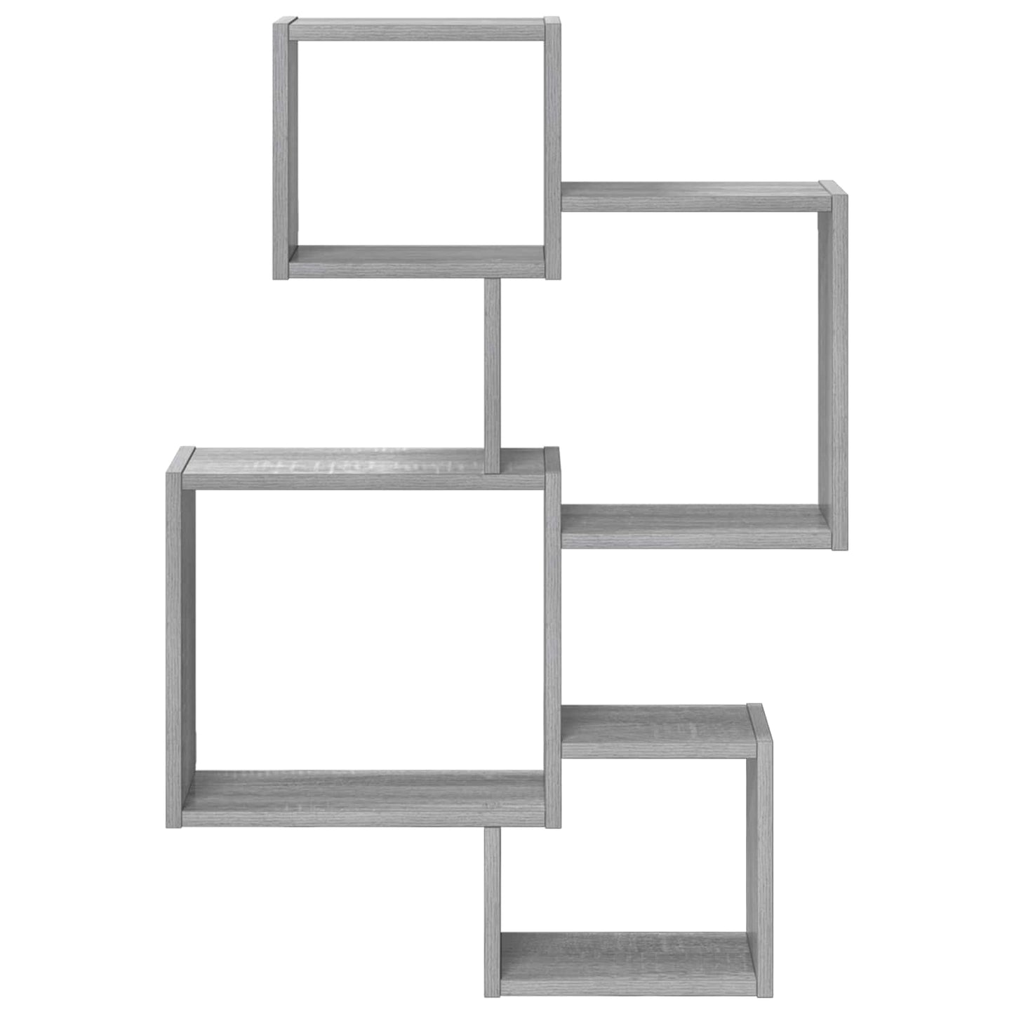 Wall Cube Shelves Wall-Mounted Grey 64 x 13.5 x 91.5 cm