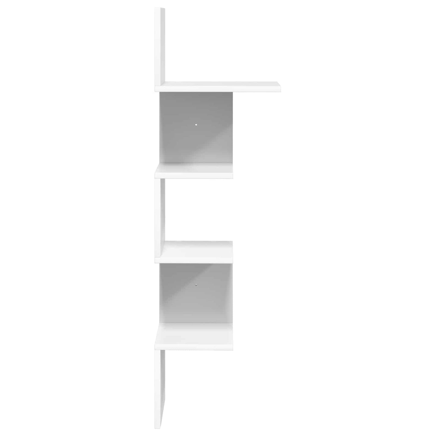 Wall Shelf Wall-Mounted White 32 x 21 x107 cm Engineered Wood