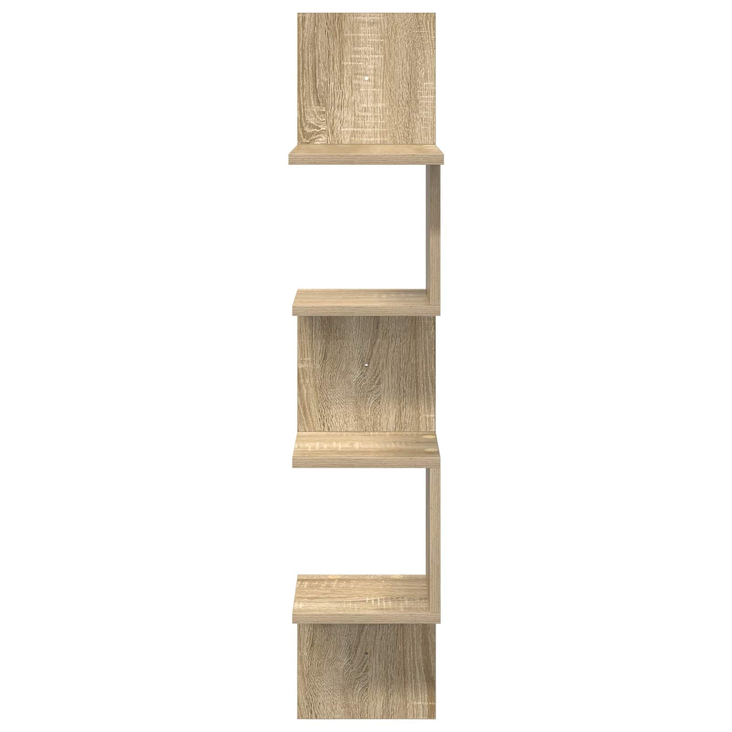Wall Shelf Wall-Mounted Brown 32 x 21 x107 cm Engineered Wood