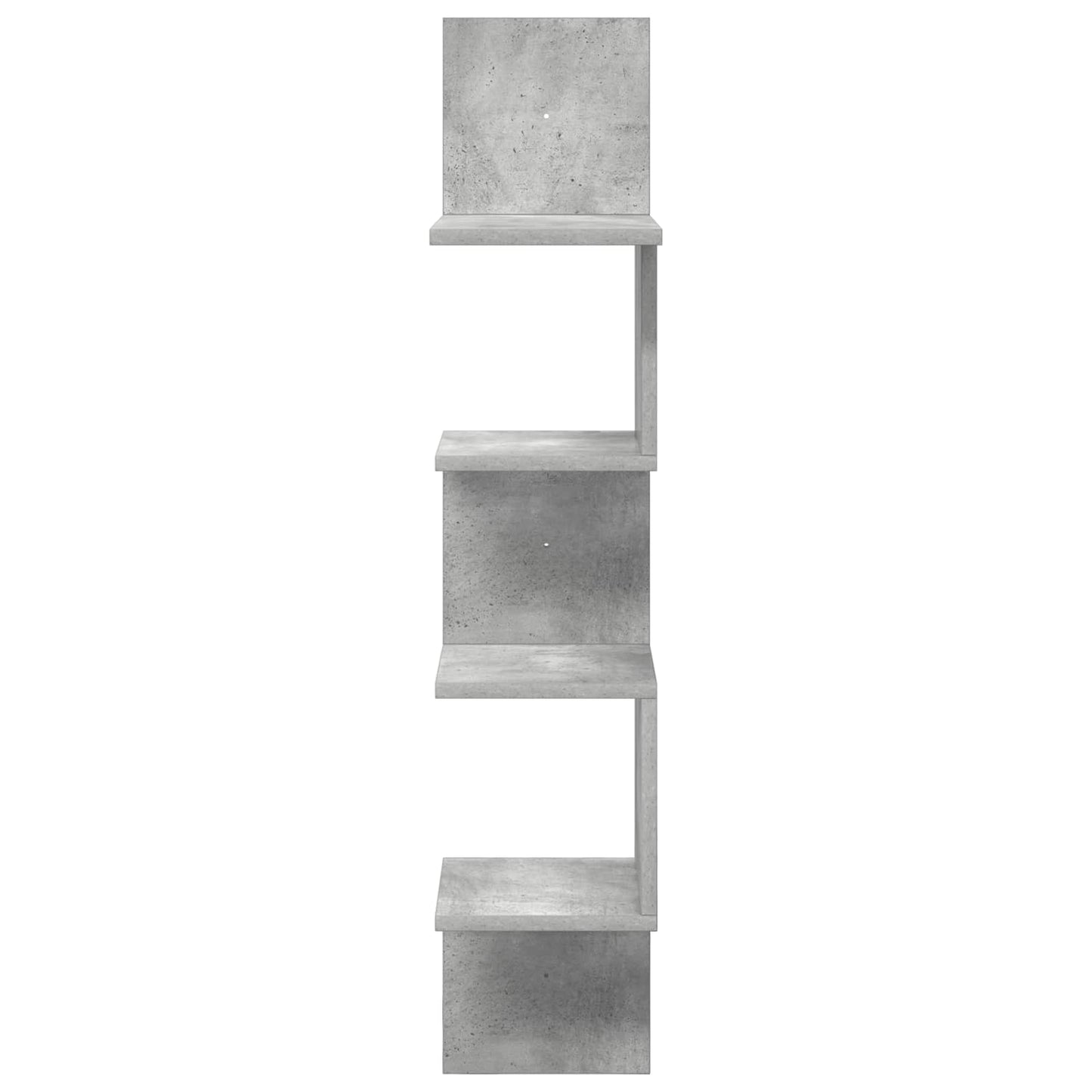 Wall Shelf Wall-Mounted Grey 32 x 21 x107 cm Engineered Wood