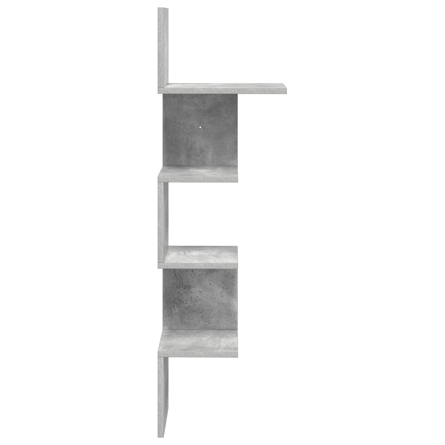 Wall Shelf Wall-Mounted Grey 32 x 21 x107 cm Engineered Wood