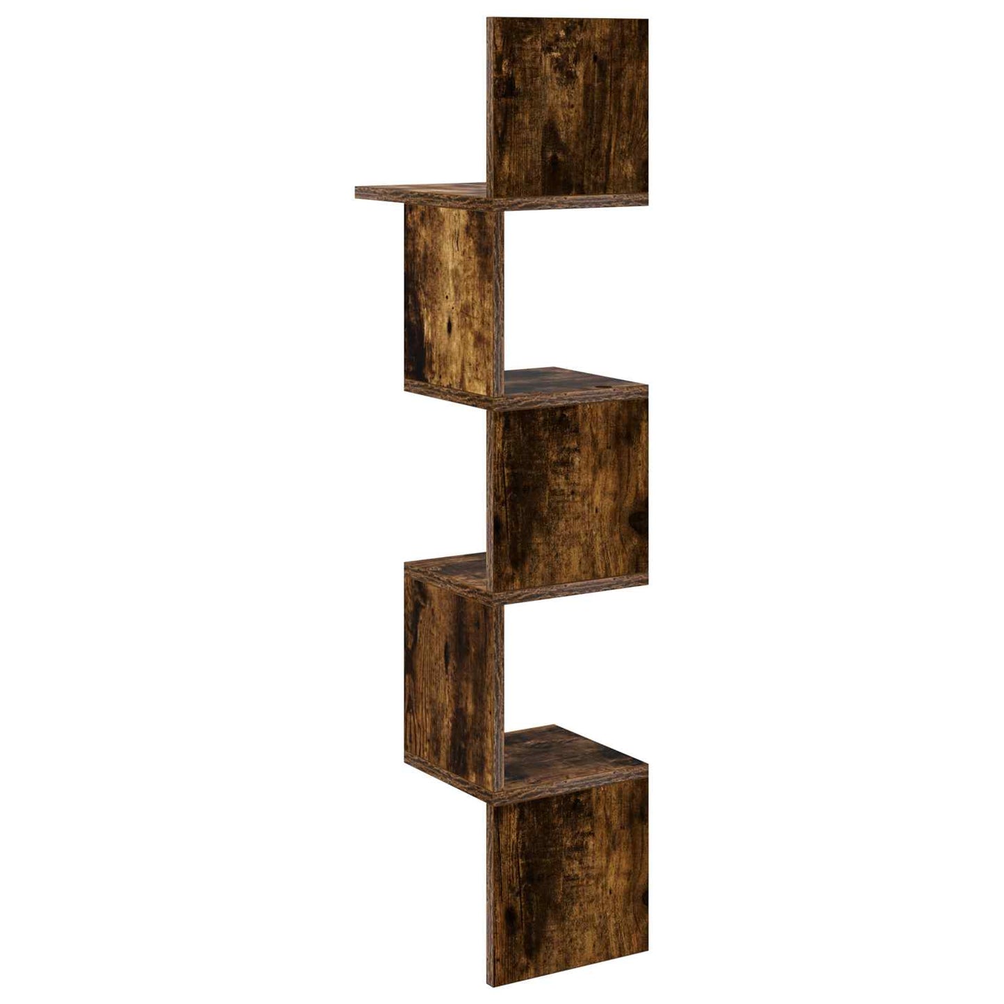 Wall Shelf Wall-Mounted Brown 32 x 21 x107 cm Engineered Wood