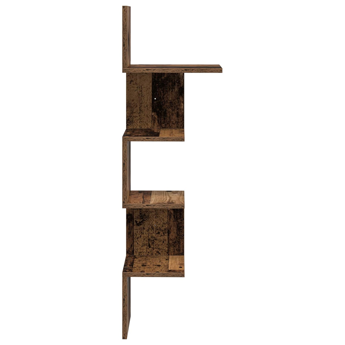 Wall Shelf Wall-Mounted Brown 32 x 21 x107 cm Engineered Wood