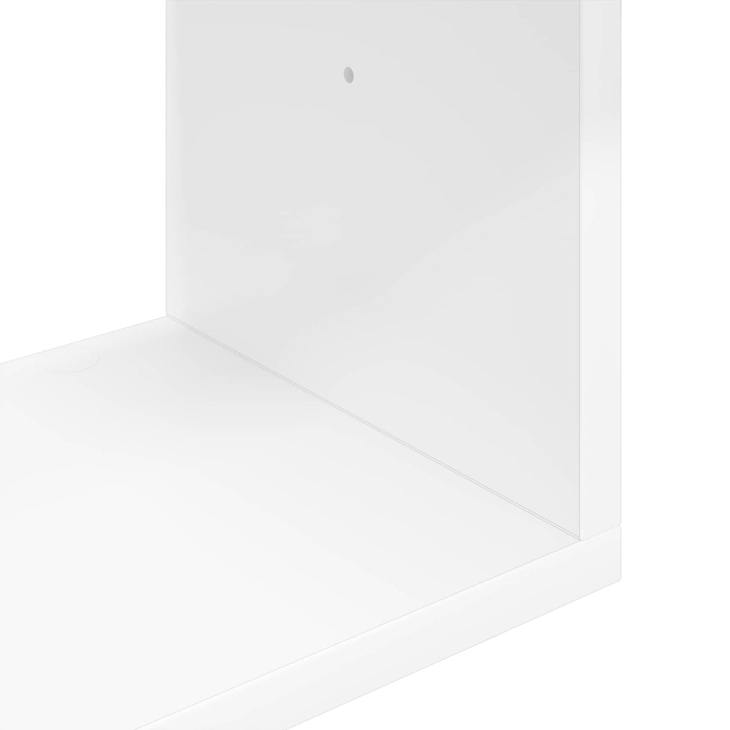 Wall Shelf Wall-Mounted White 95 x 20 x 69.5 cm Engineered Wood