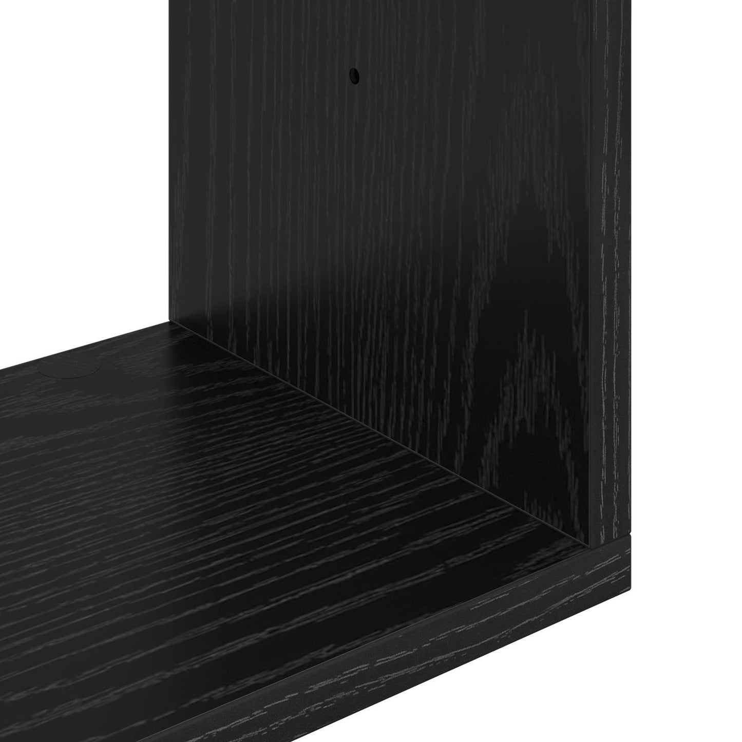 Wall Shelf Wall-Mounted Black 95 x 20 x 69.5 cm Engineered Wood