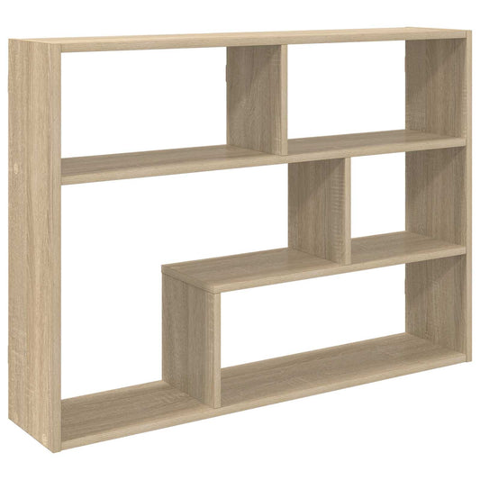 Wall Shelf Wall-Mounted Brown 95 x 20 x 69.5 cm Engineered Wood