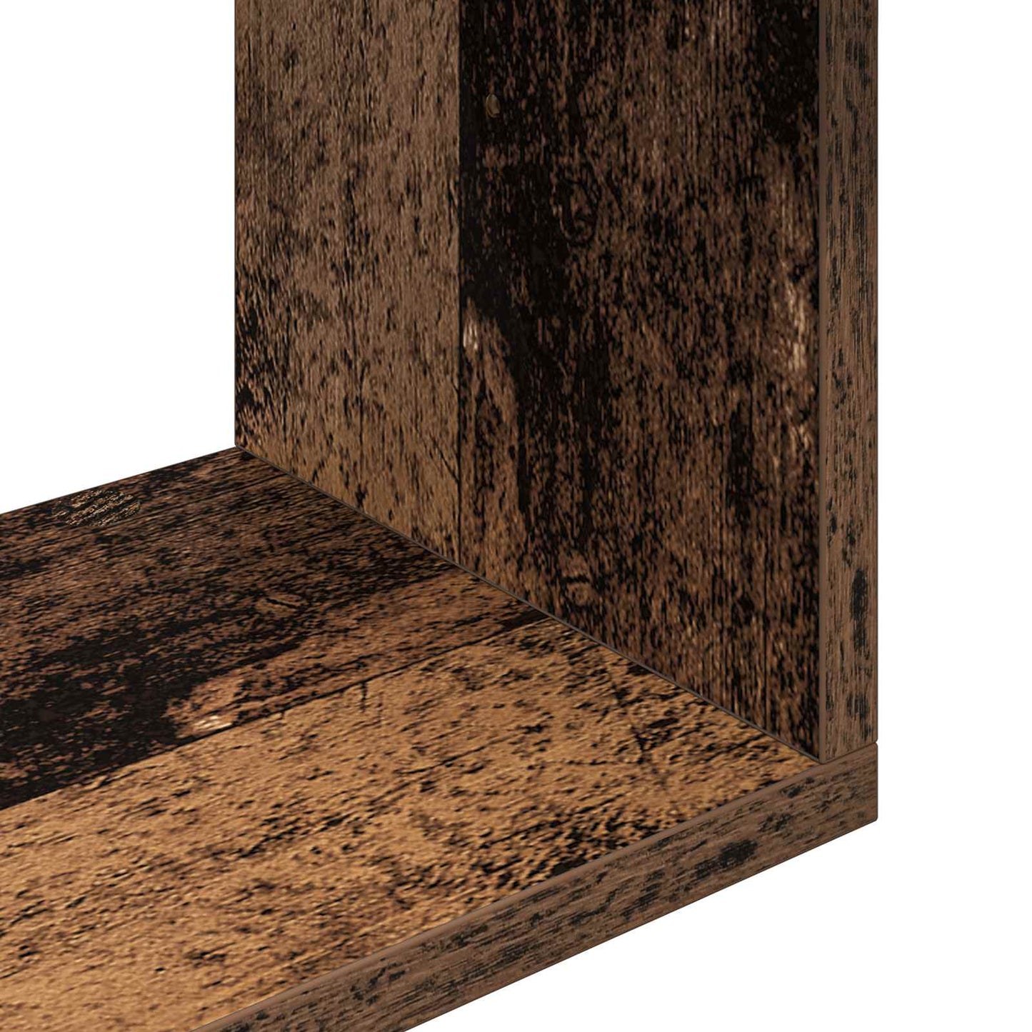 Wall Shelf Wall-Mounted Brown 95 x 20 x 69.5 cm Engineered Wood
