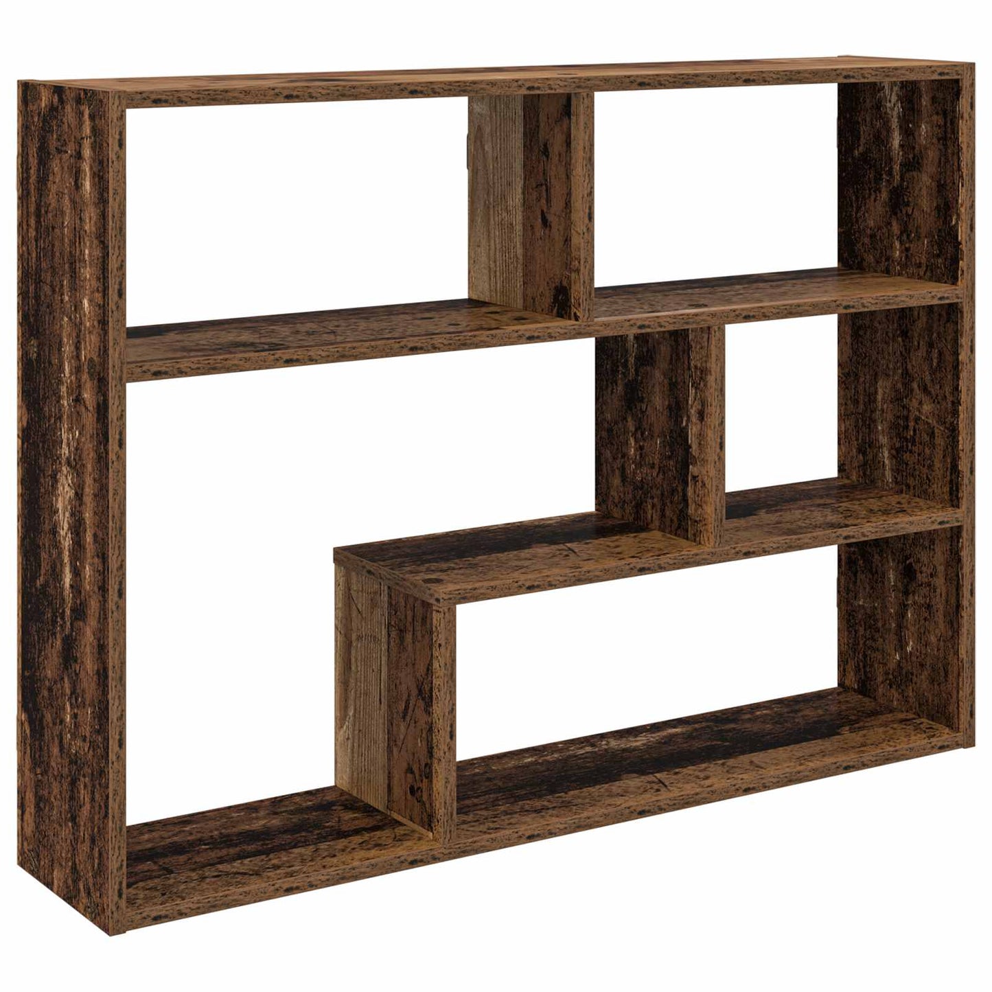 Wall Shelf Wall-Mounted Brown 95 x 20 x 69.5 cm Engineered Wood