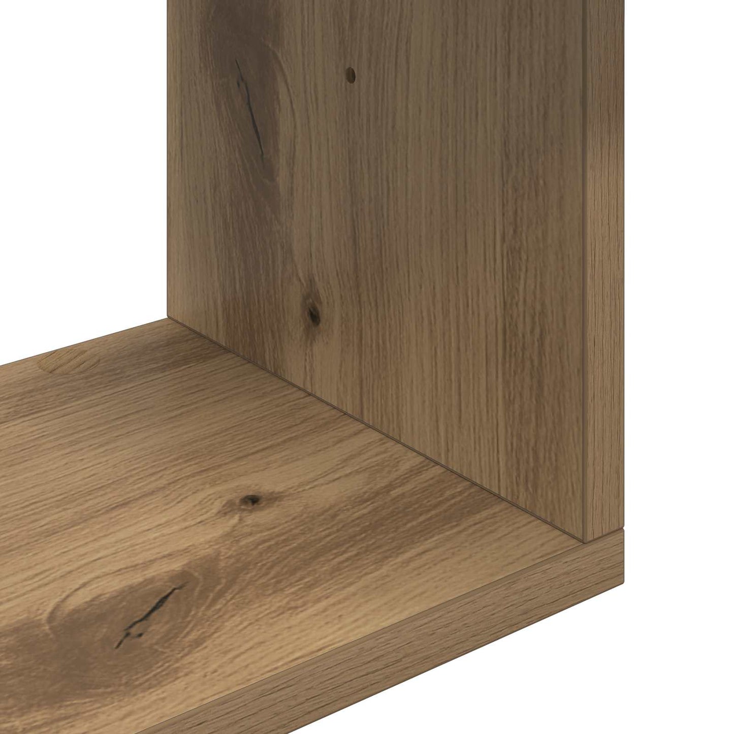 Wall Shelf Wall-Mounted Brown 95 x 20 x 69.5 cm Engineered Wood