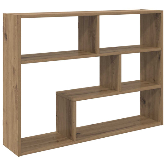 Wall Shelf Wall-Mounted Brown 95 x 20 x 69.5 cm Engineered Wood