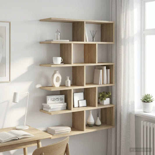 Wall Shelf Sonoma Oak 70 x 20 x 100 cm Engineered Wood