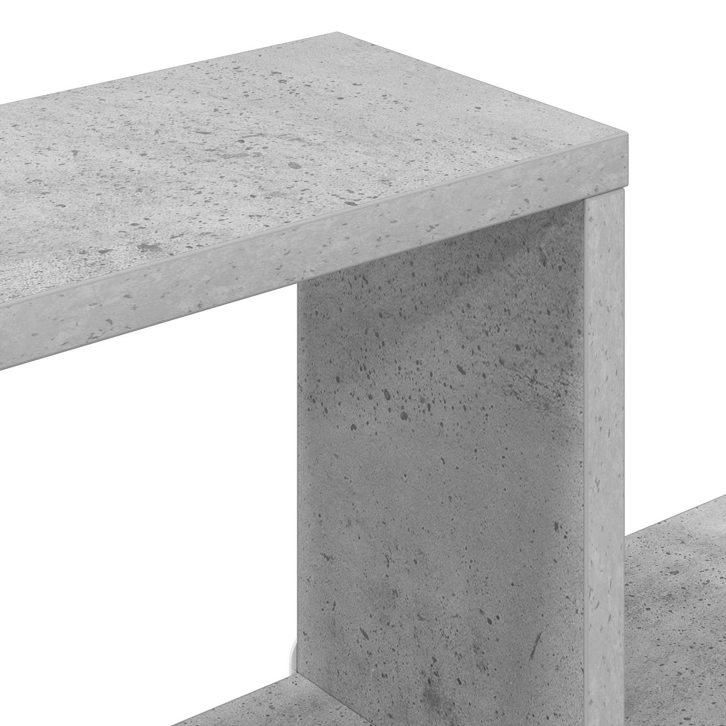 Wall Shelf Concrete Grey 120 x 20 x 136 cm Engineered Wood