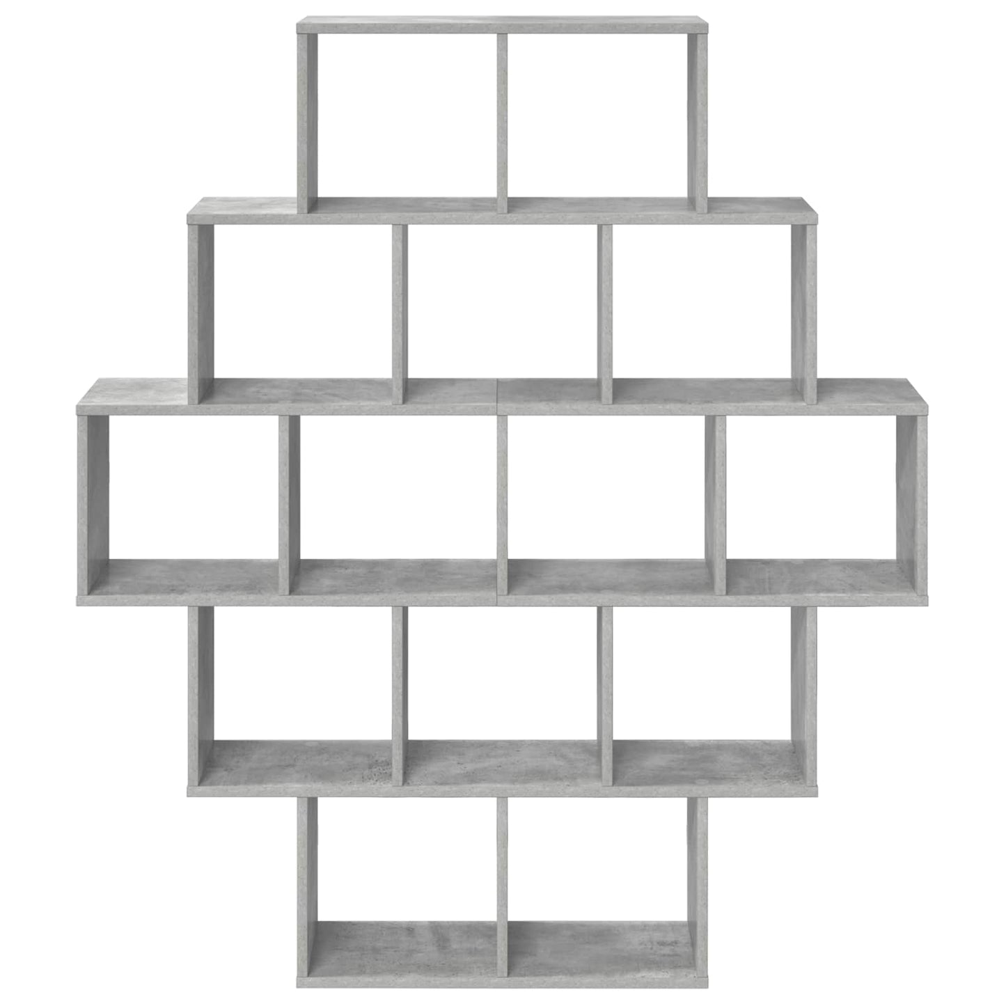 Wall Shelf Concrete Grey 120 x 20 x 136 cm Engineered Wood