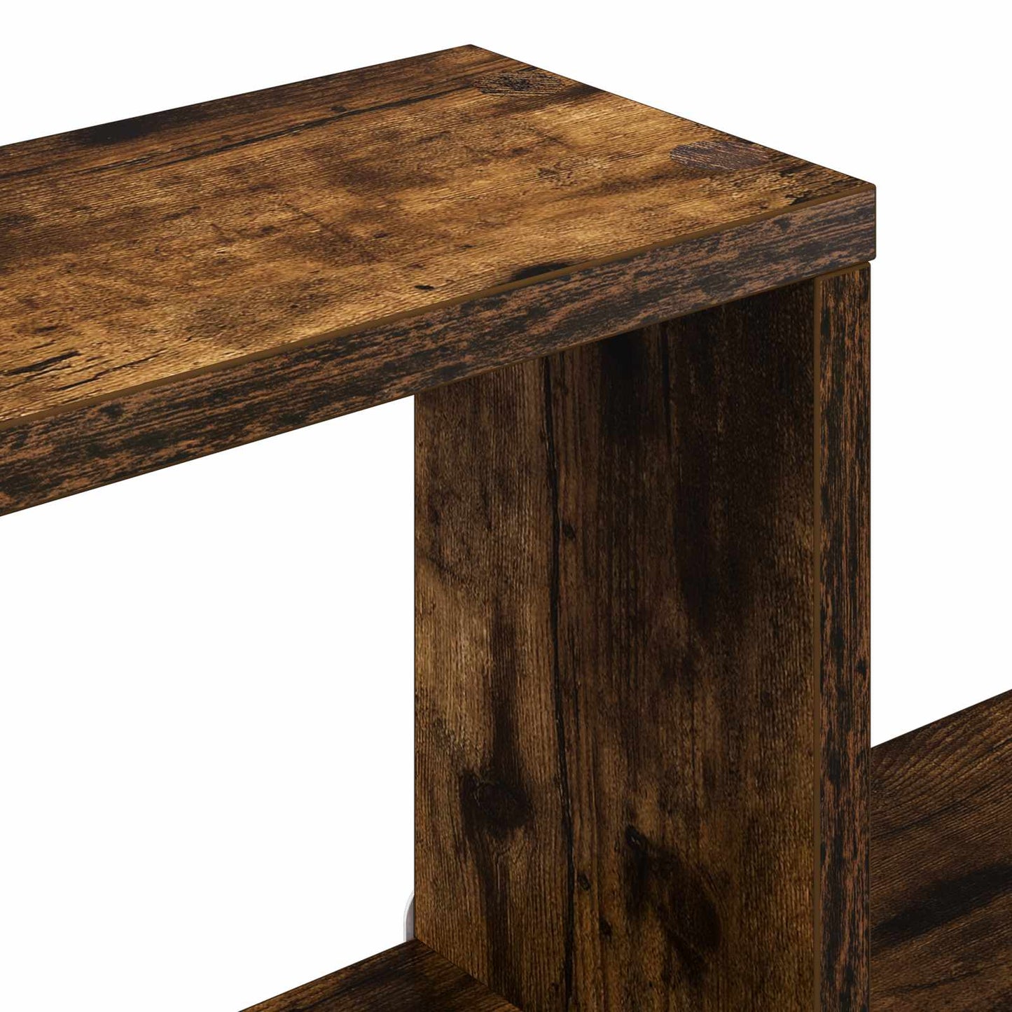 Wall Shelf Smoked Oak 120 x 20 x 136 cm Engineered Wood