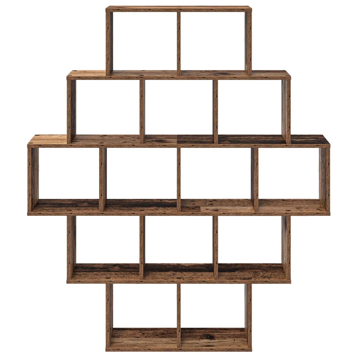 Wall Shelf Old Wood 120 x 20 x 136 cm Engineered Wood