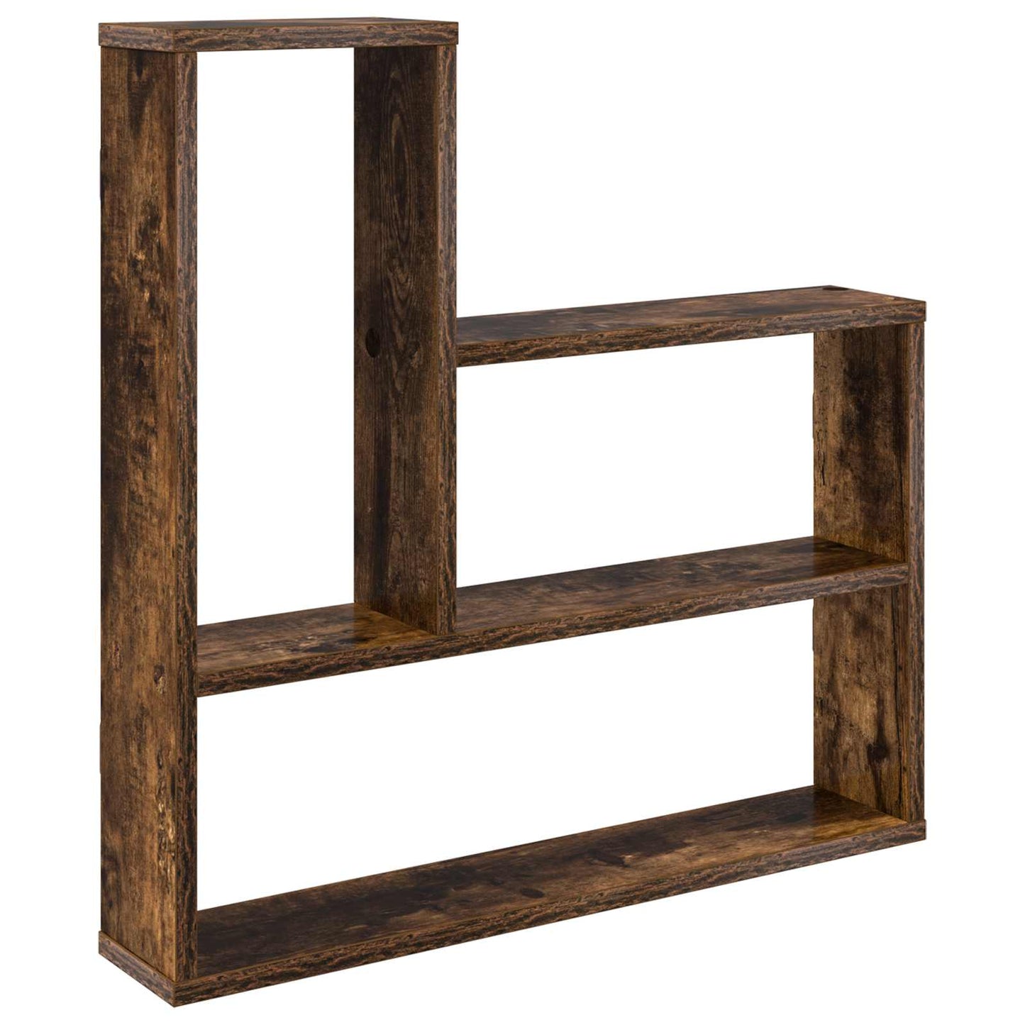 Wall Shelf Smoked Oak 60 x 11 x 60 cm Engineered Wood