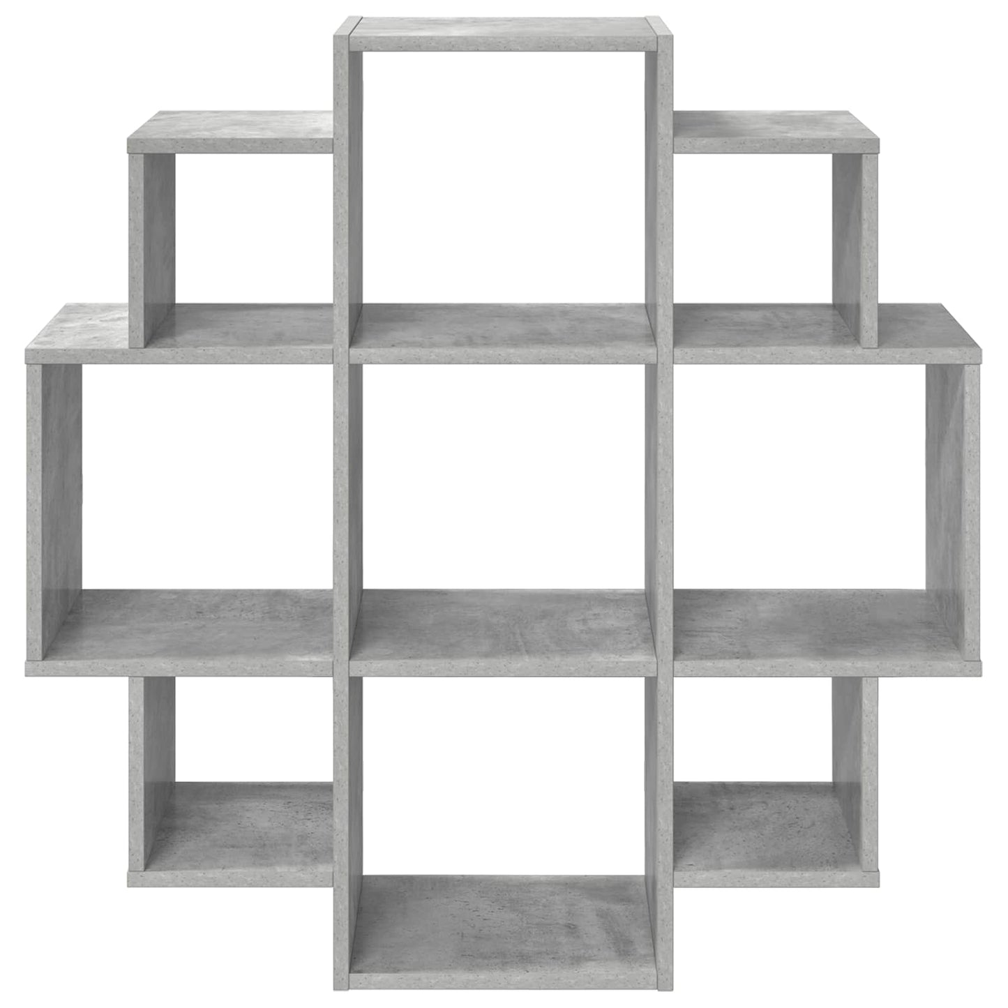 Wall Shelf Concrete Grey 90 x 25 x 90 cm Engineered Wood