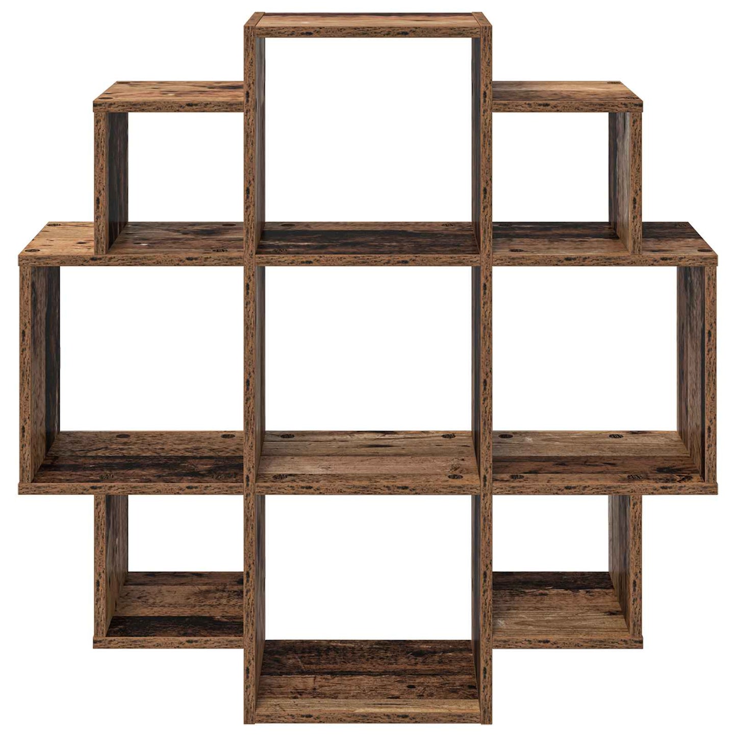Wall Shelf Old Wood 90 x 25 x 90 cm Engineered Wood