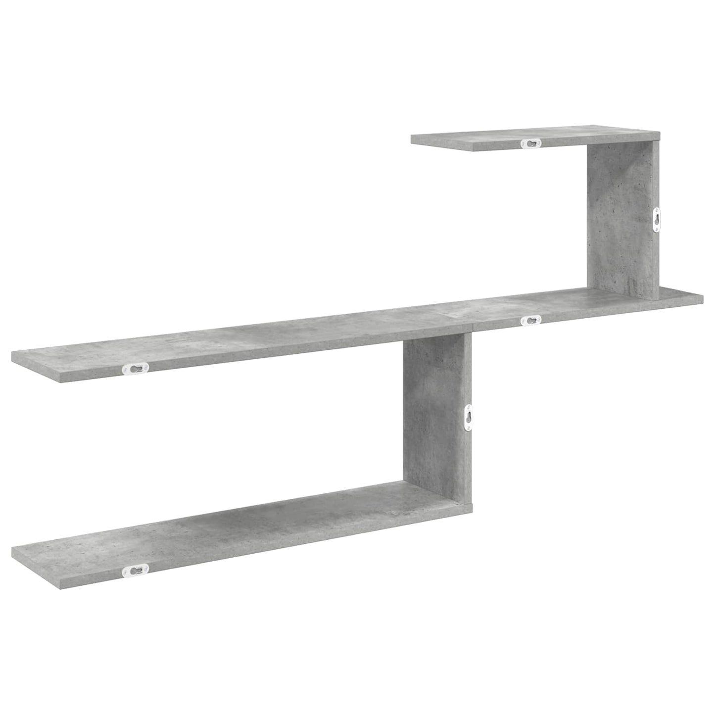 Wall Shelf Concrete Grey 122 x 18 x 60 cm Engineered Wood