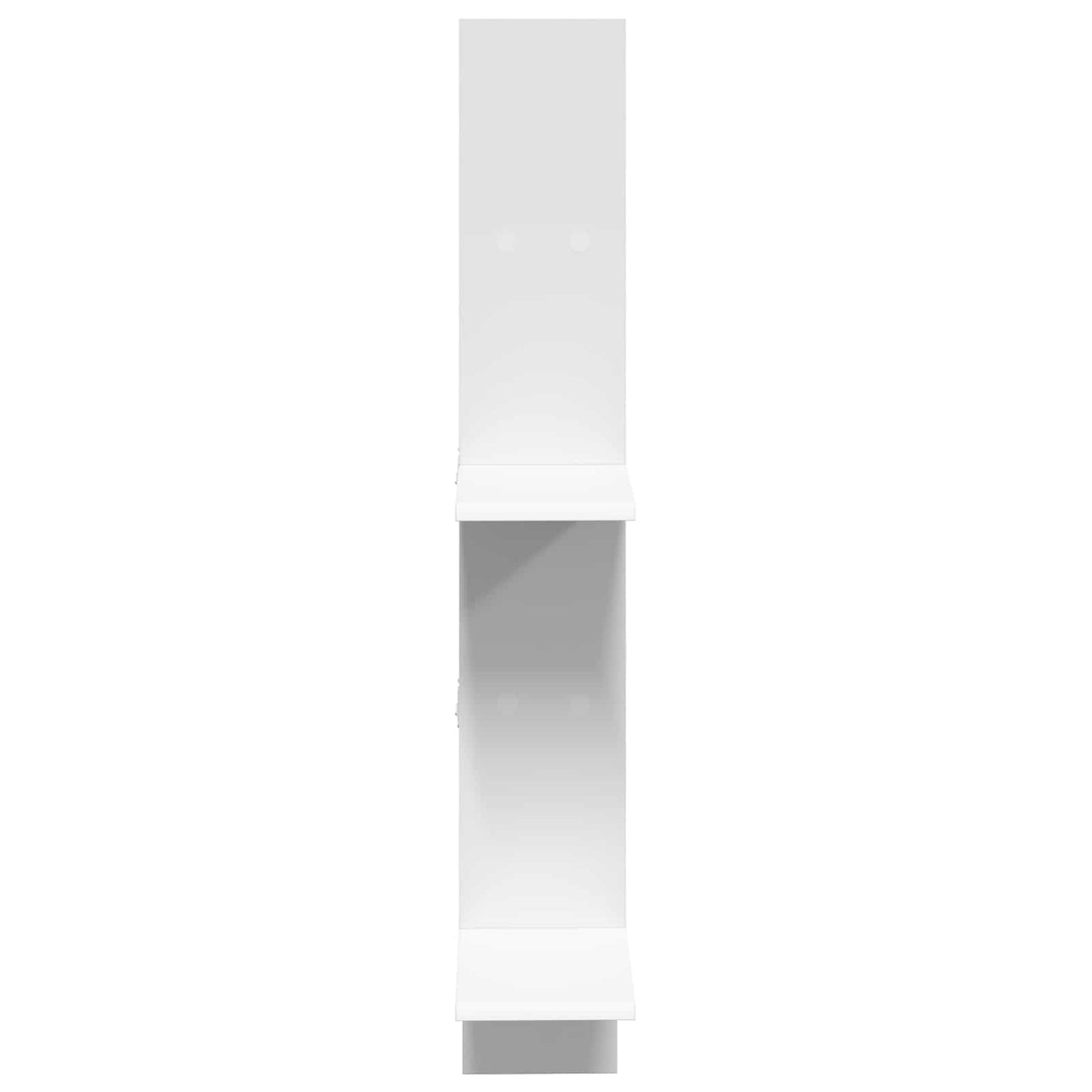 Wall Shelf White 61 x 15 x 102 cm Engineered Wood