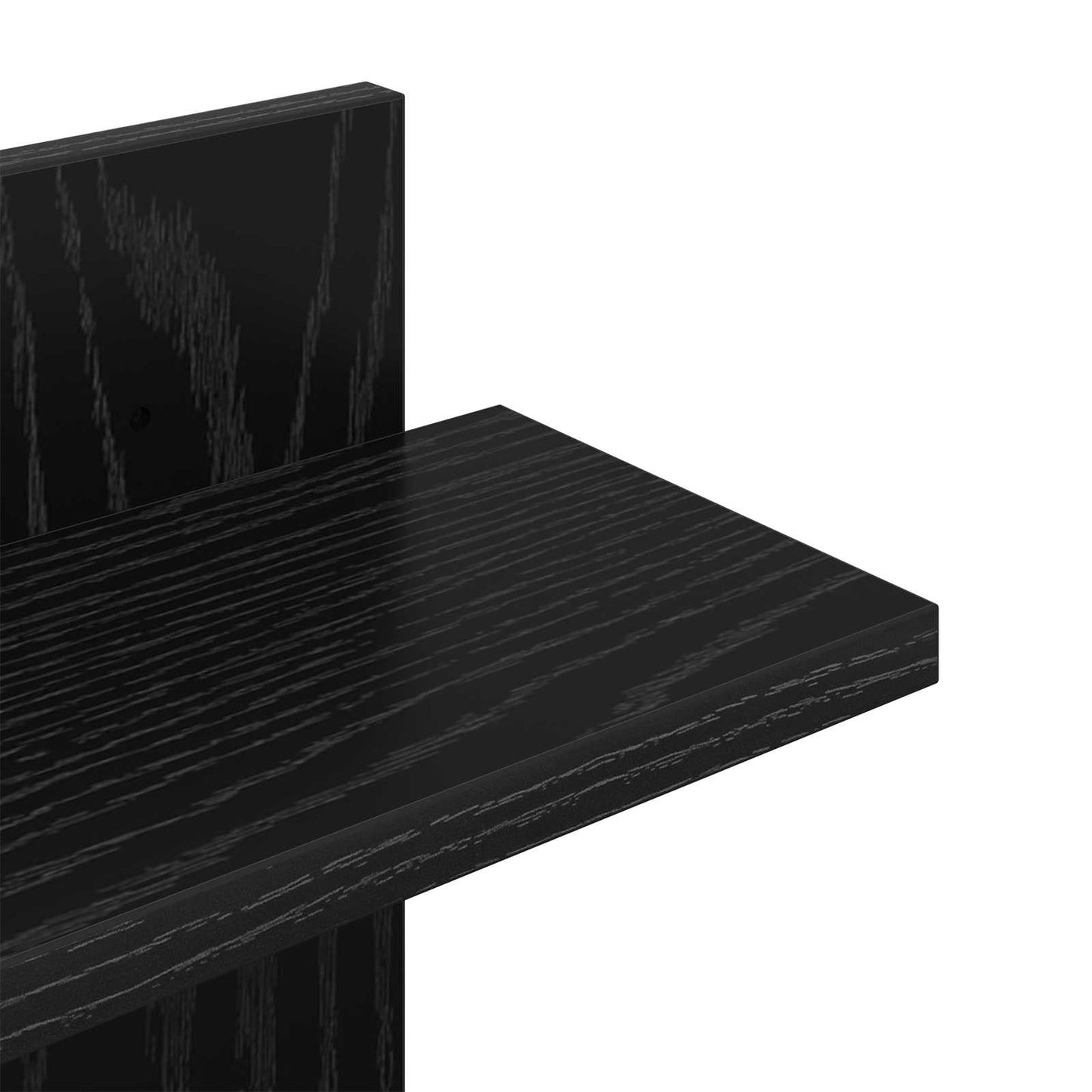 Wall Floating Shelf Black Oak 48.5 x 15 x 101 cm
