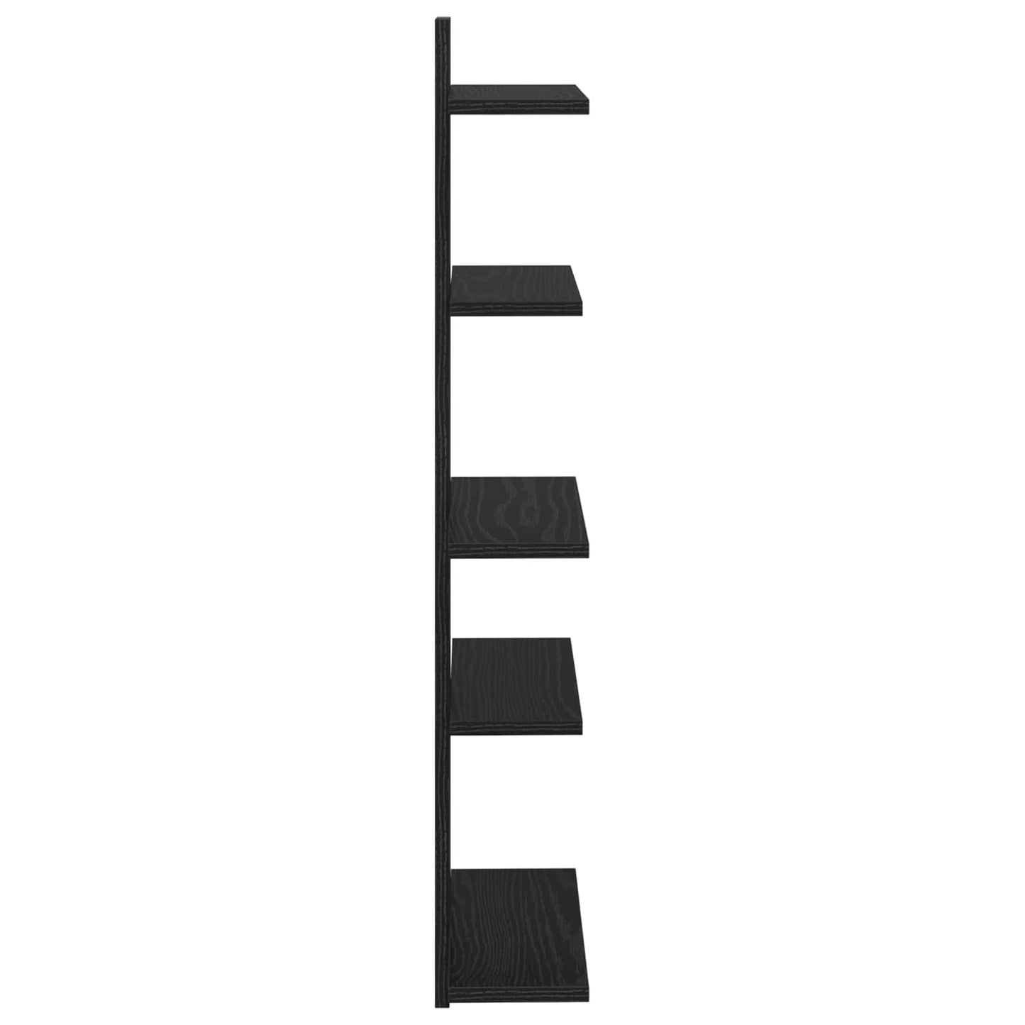 Wall Floating Shelf Black Oak 48.5 x 15 x 101 cm