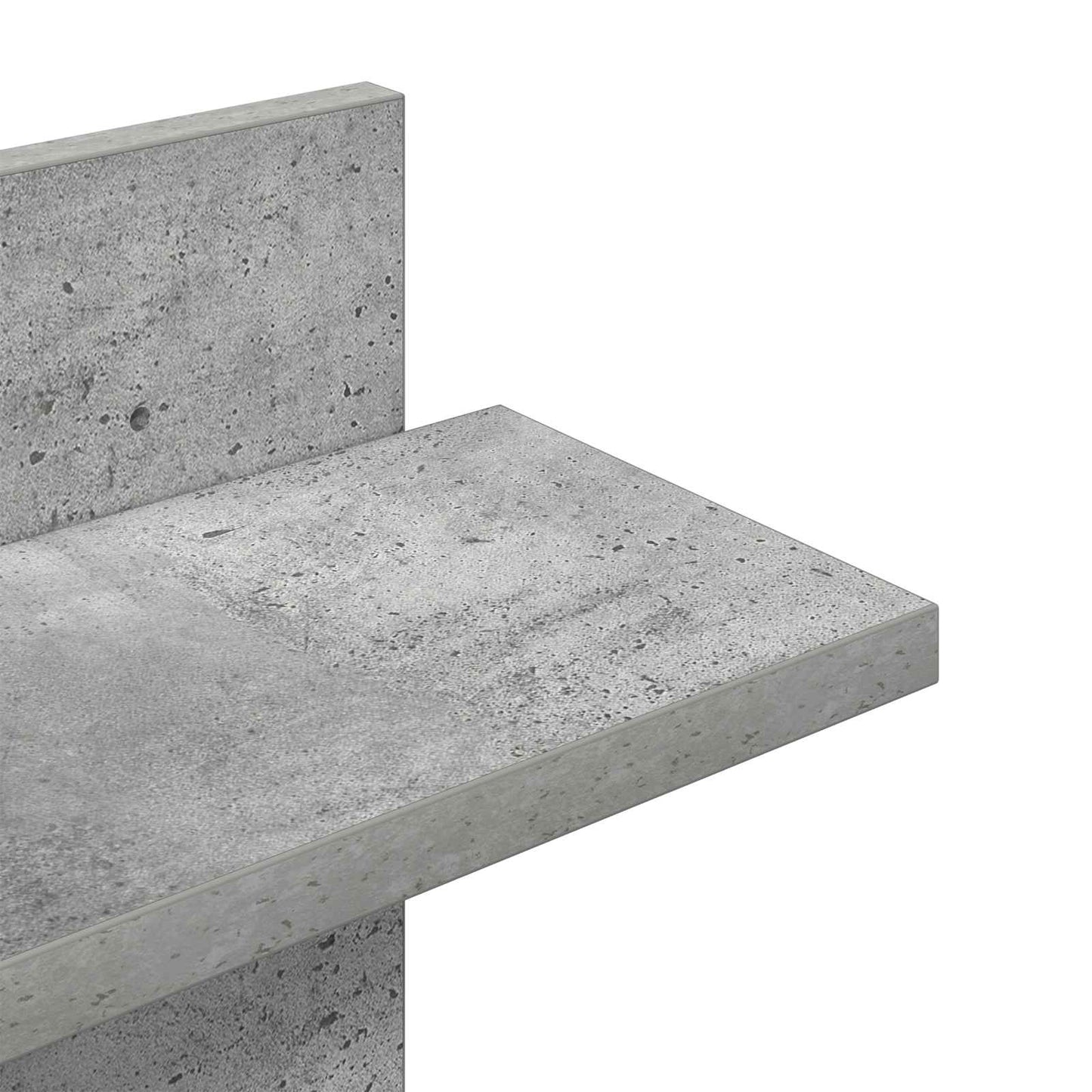 Wall Floating Shelf Concrete Grey 48.5 x 15 x 101 cm