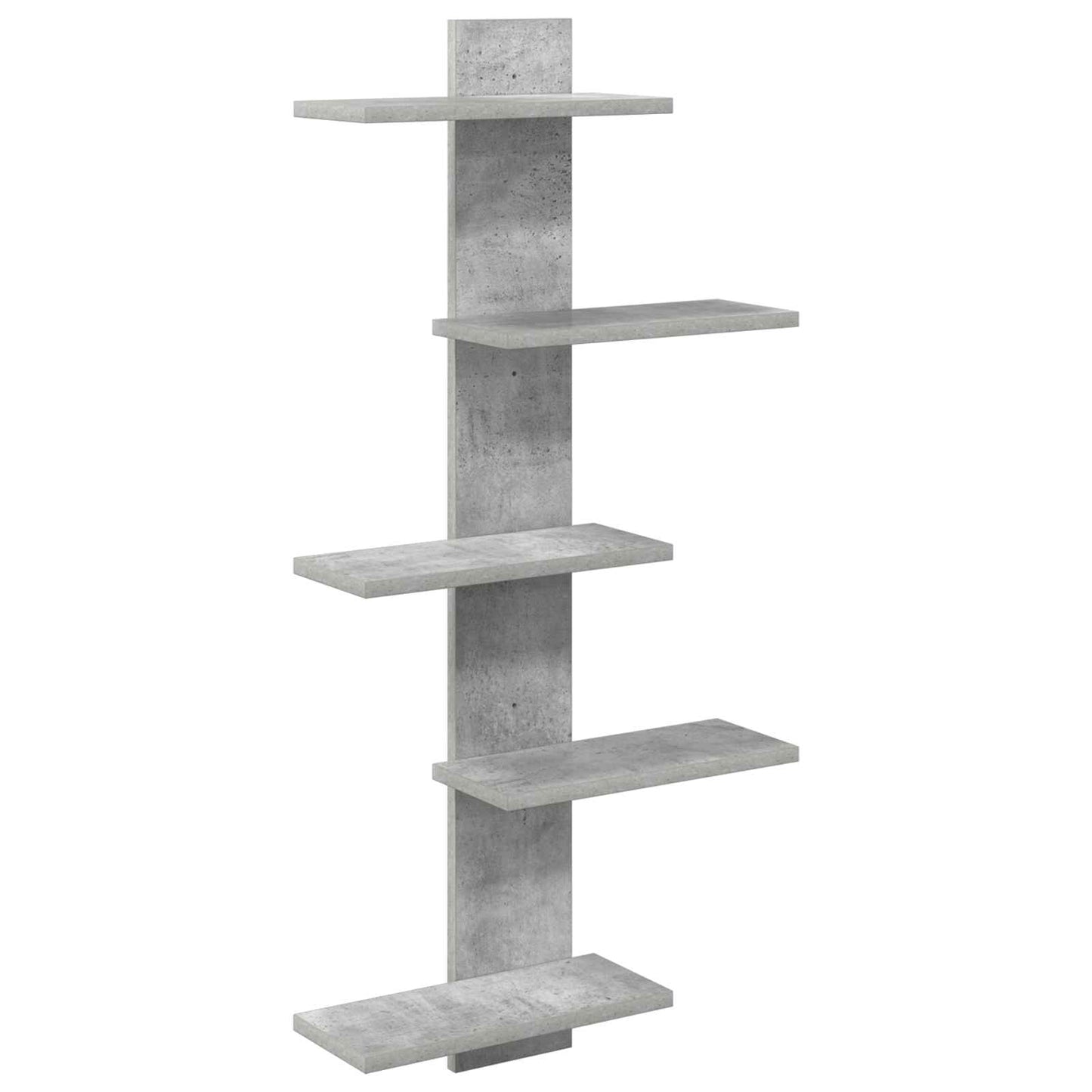 Wall Floating Shelf Concrete Grey 48.5 x 15 x 101 cm