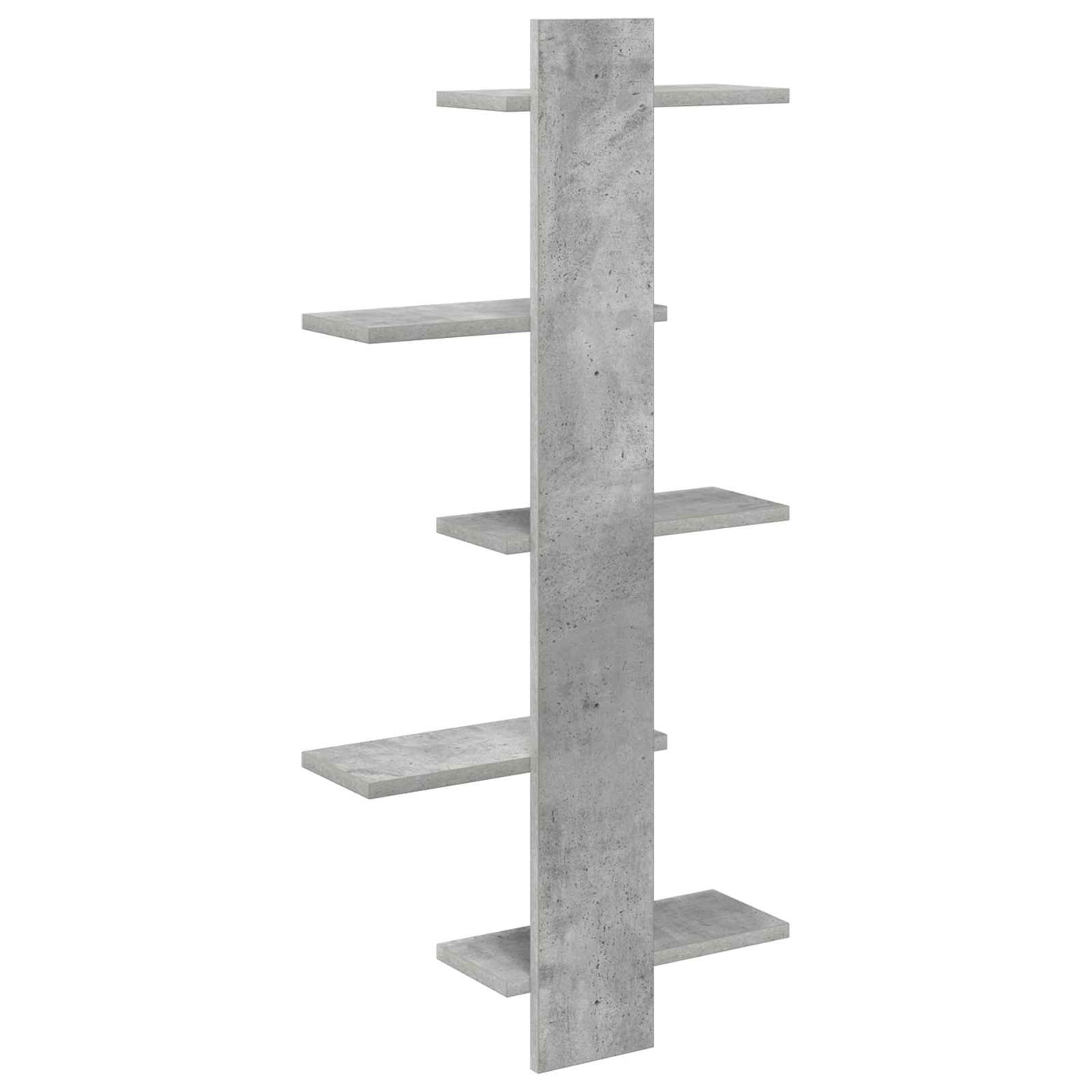 Wall Floating Shelf Concrete Grey 48.5 x 15 x 101 cm