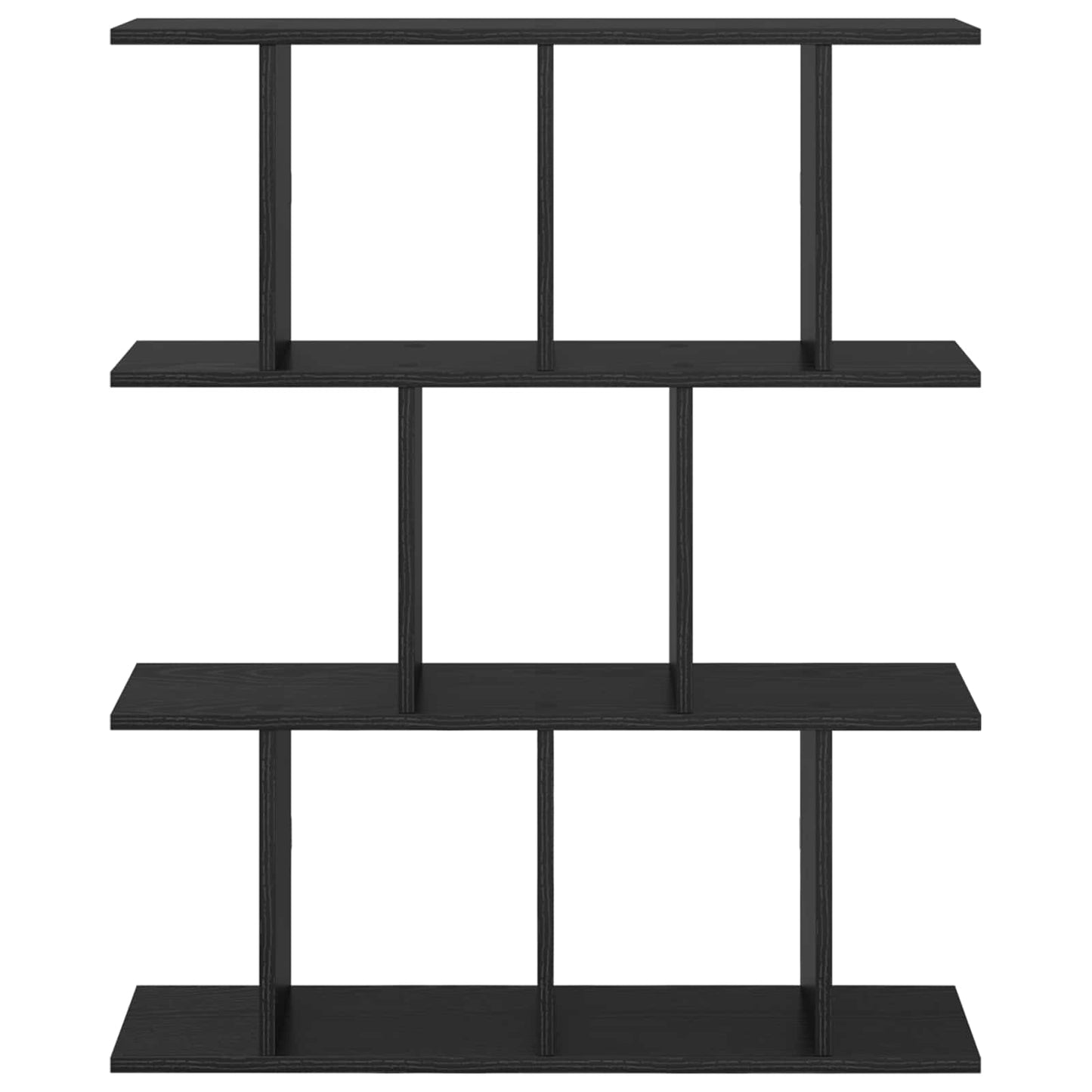 Wall Shelf Black Oak 80 x 20 x 96 cm Engineered Wood