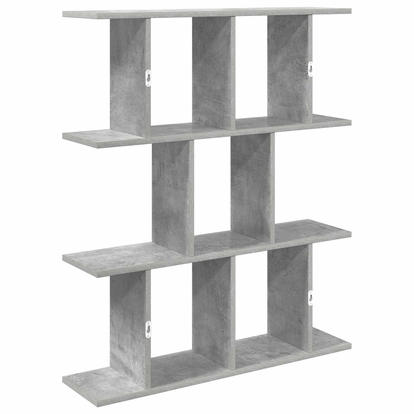 Wall Shelf Concrete Grey 80 x 20 x 96 cm Engineered Wood