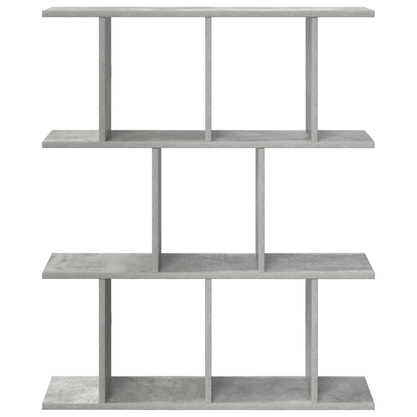 Wall Shelf Concrete Grey 80 x 20 x 96 cm Engineered Wood