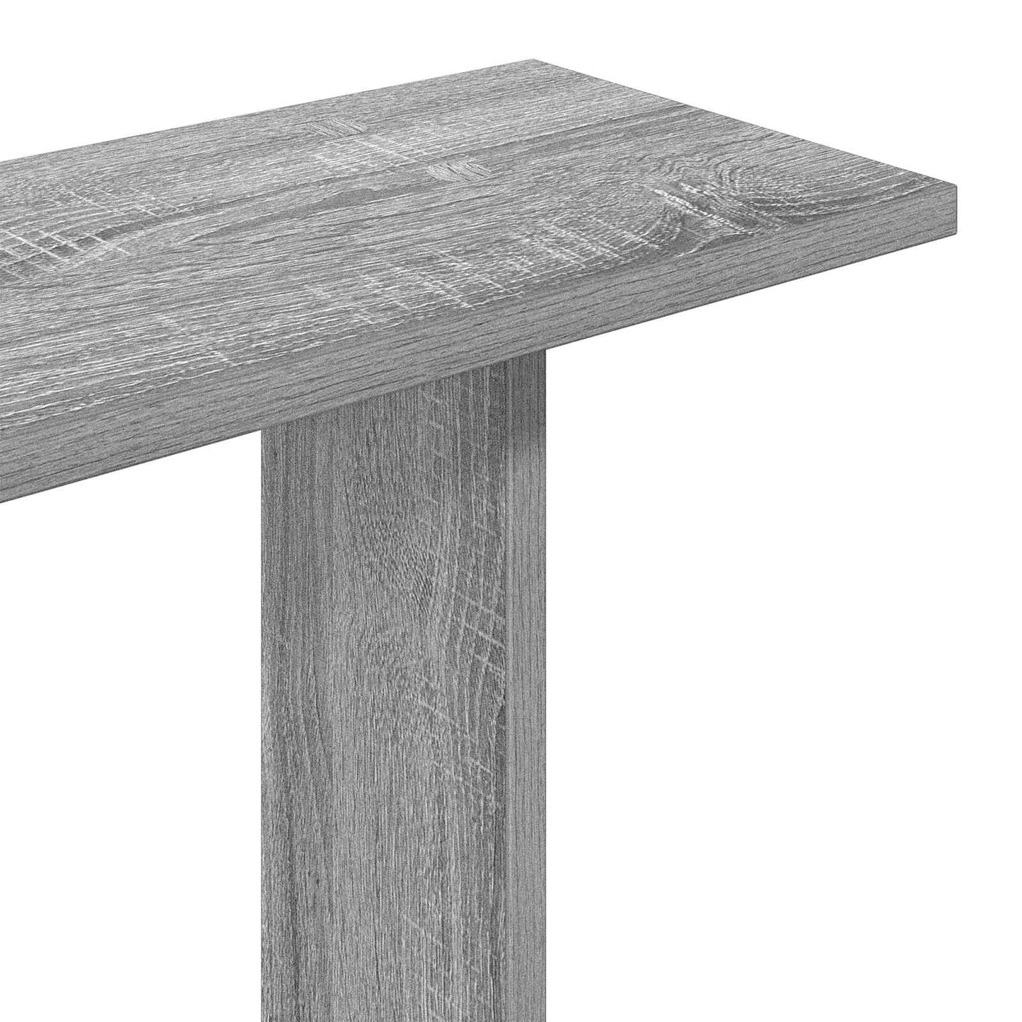 Wall Shelf Grey Sonoma 80 x 20 x 96 cm Engineered Wood