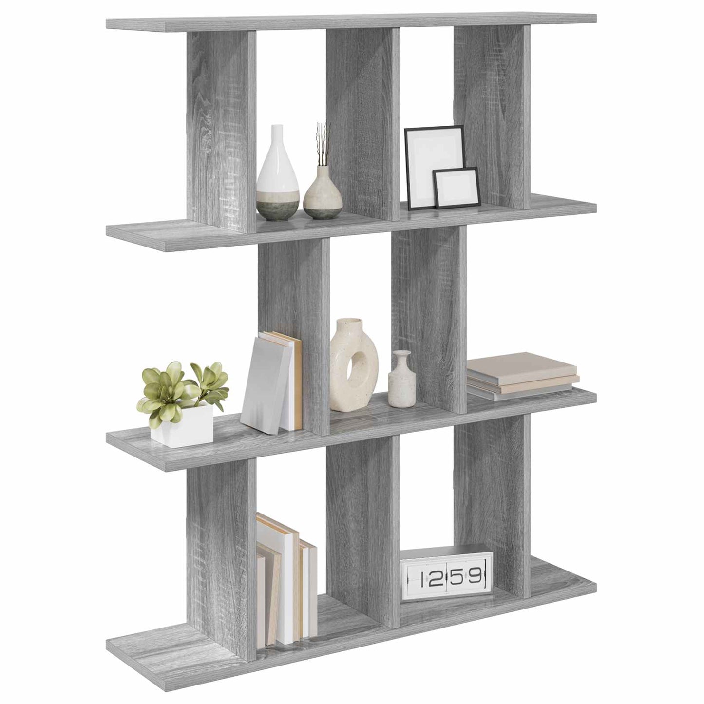 Wall Shelf Grey Sonoma 102 x 20 x 96 cm Engineered Wood