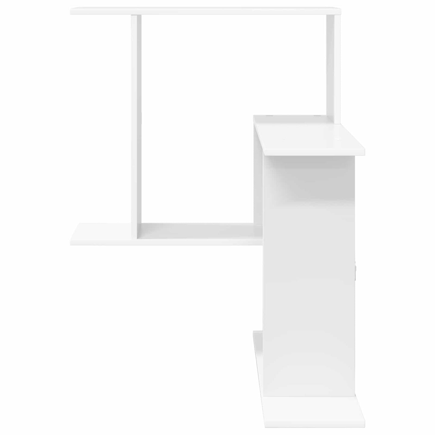 Wall Shelf White 67 x 67 x 87 cm Engineered Wood