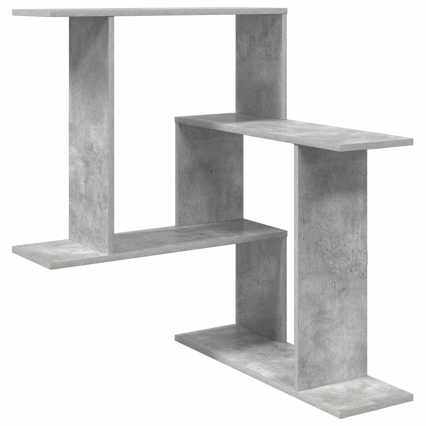 Wall Shelf Concrete Grey 67 x 67 x 87 cm Engineered Wood