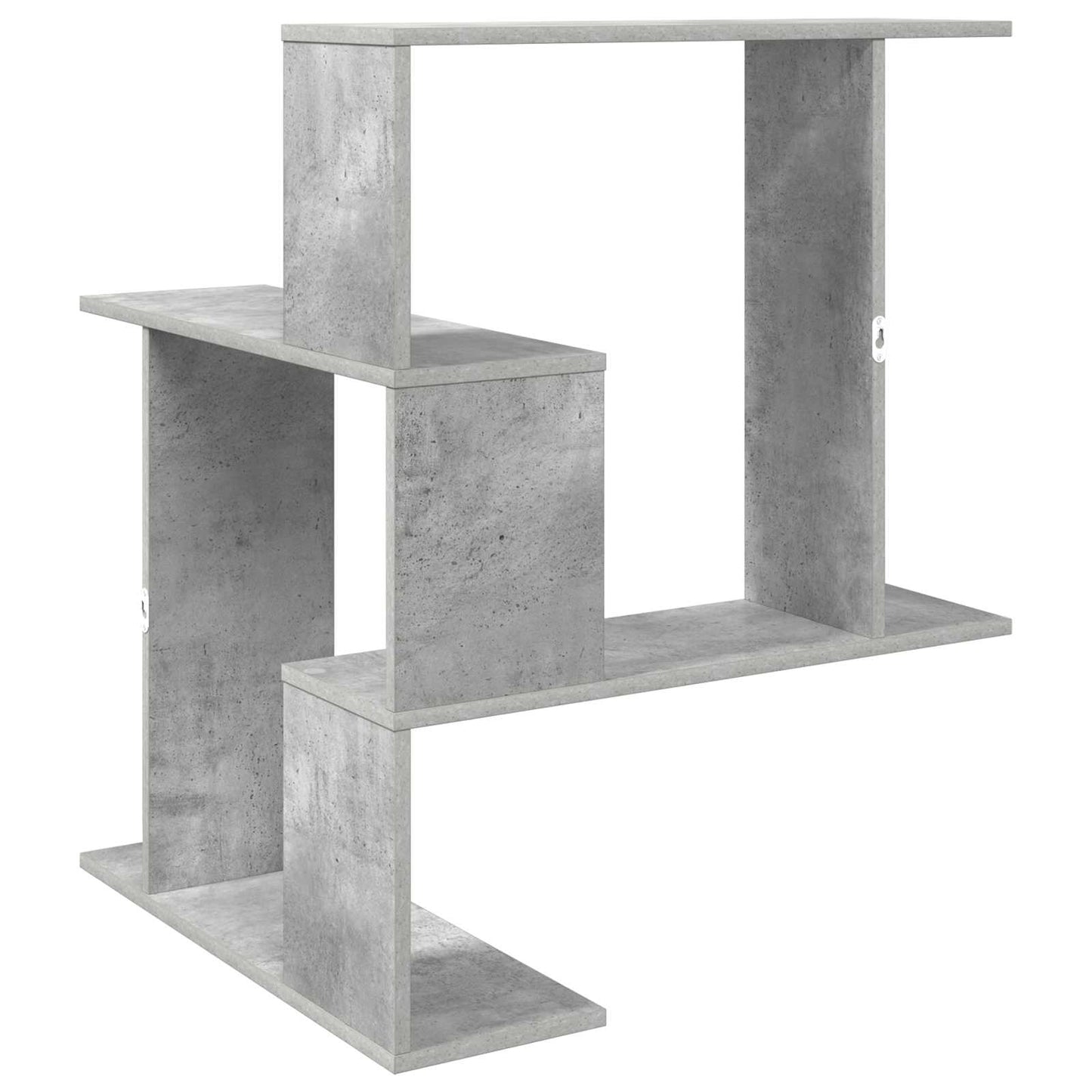 Wall Shelf Concrete Grey 67 x 67 x 87 cm Engineered Wood