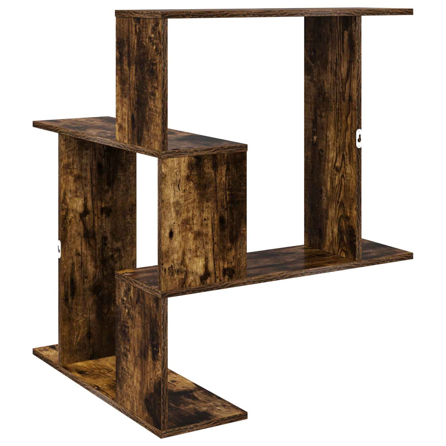 Wall Shelf Smoked Oak 67 x 67 x 87 cm Engineered Wood