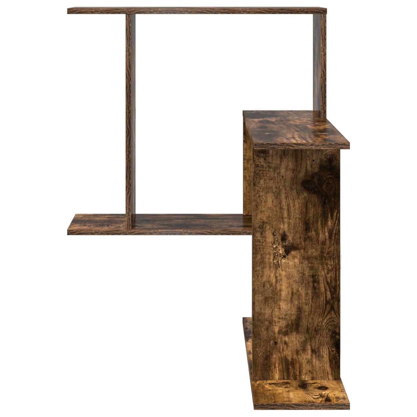 Wall Shelf Smoked Oak 67 x 67 x 87 cm Engineered Wood