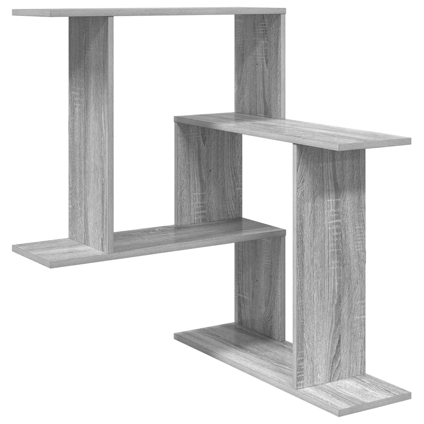 Wall Shelf Grey Sonoma 67 x 67 x 87 cm Engineered Wood