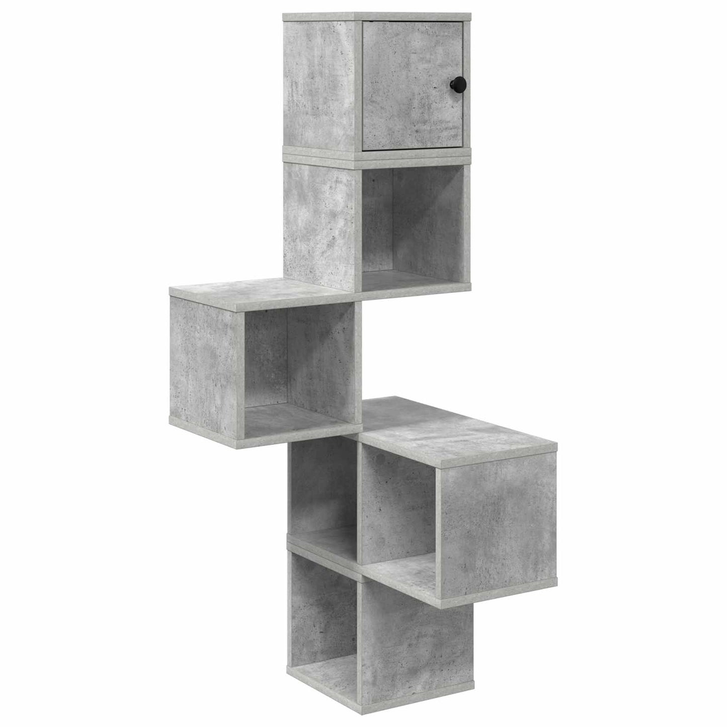 Wall Corner Shelf Concrete Grey 48 x 48 x 120 cm