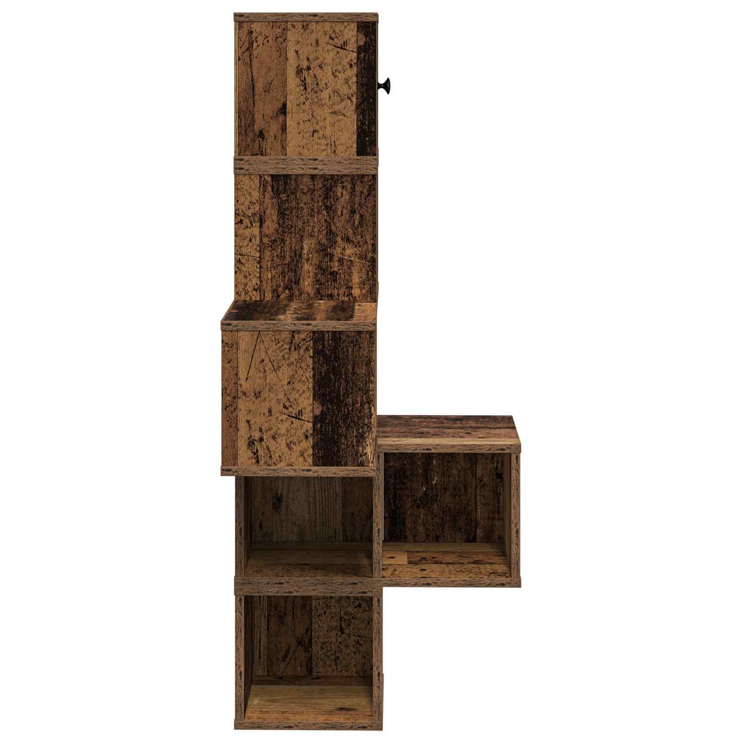Wall Corner Shelf Old Wood 48 x 48 x 120 cm Engineered Wood