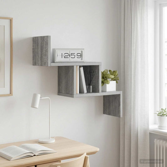 Wall Shelf Grey Sonoma 48 x 15 x 42 cm Engineered Wood