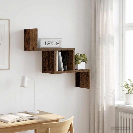 Wall Shelf Old Wood 48 x 15 x 42 cm Engineered Wood
